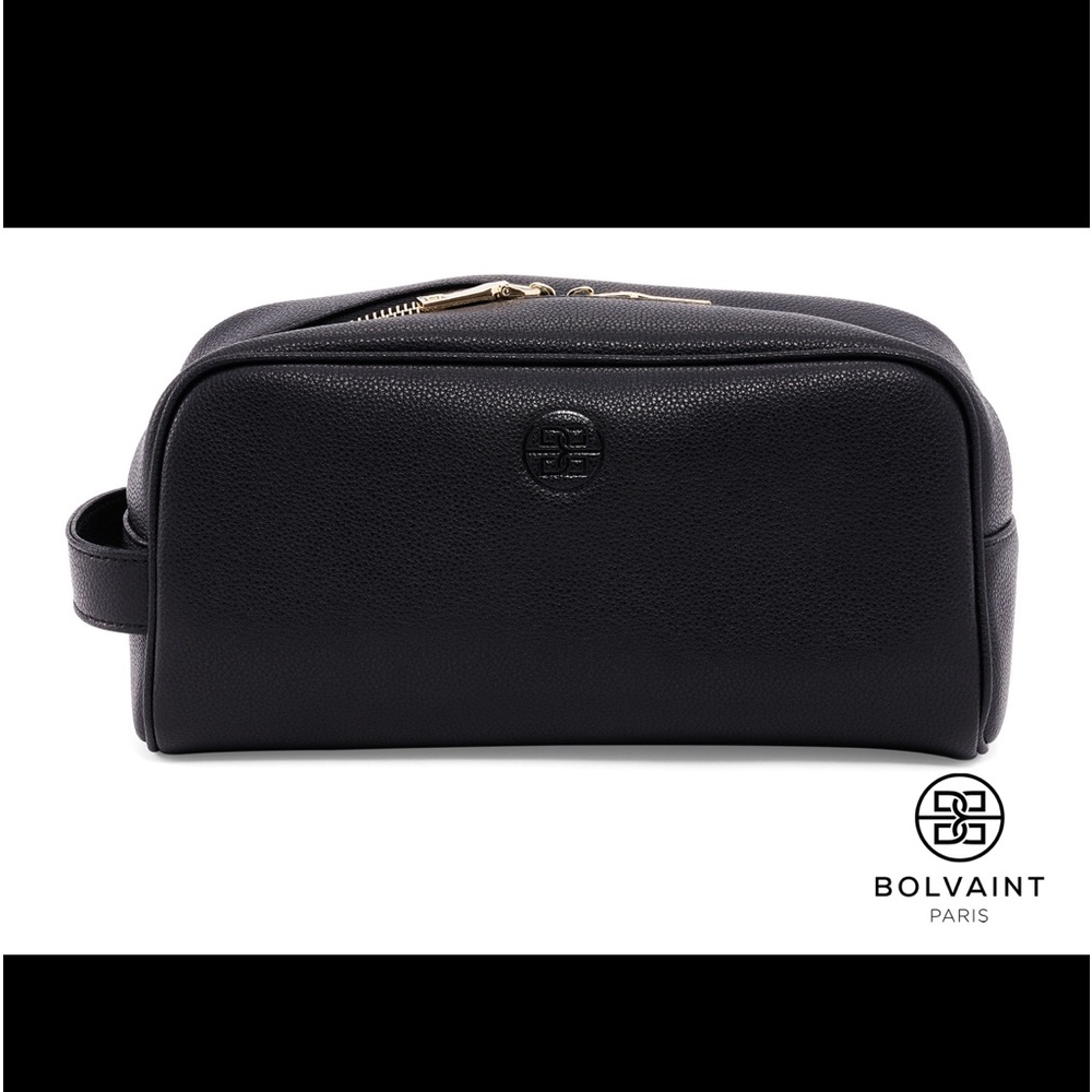 Bolvaint - The Louis Toiletry Bag - 100% Top Grain Leather-Black